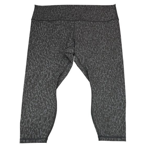 LULULEMON Wunder Under High-Rise Tight 25" Size 20 Leopard Camo Deep Coal Multi - Picture 4 of 8